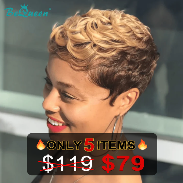 Bequeen Special Machine Made Pixie Wig (Limited Time Sales)