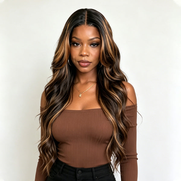 Bequeen 13X4 Lace Sexy Highlight Wavy Glueless Customized Wig