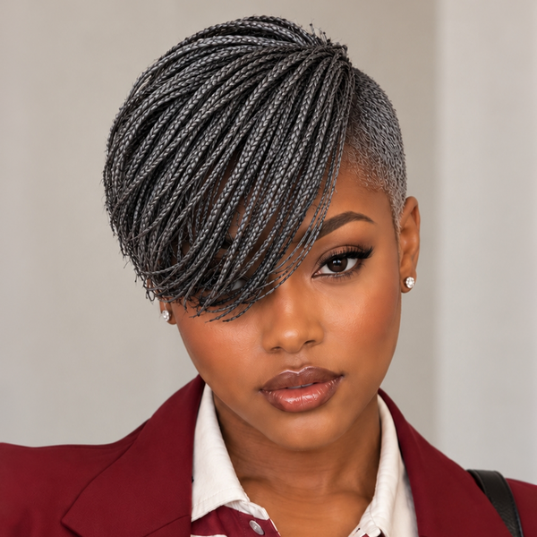 Bequeen Sexy Side Part 100% Human Hair Braid Lace Topper