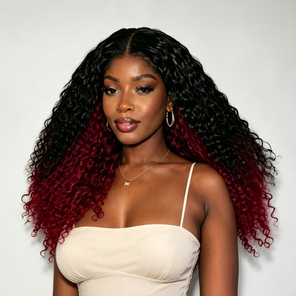 Bequeen 13X4 Lace 250% Two Colors Curly Customized Wig