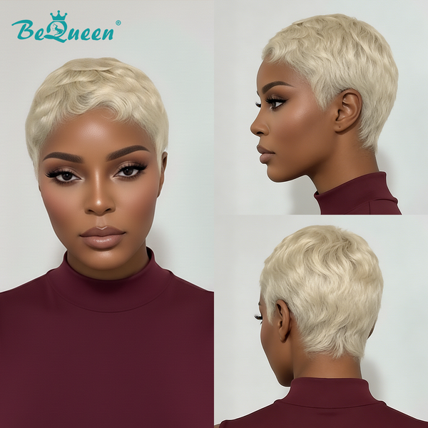 Bequeen Finger Wave Machine Made Wig-1