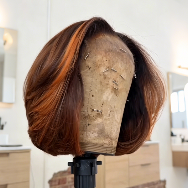 #613 Blonde Human Lace Wig Deep Wave Front Lace Bob Wig