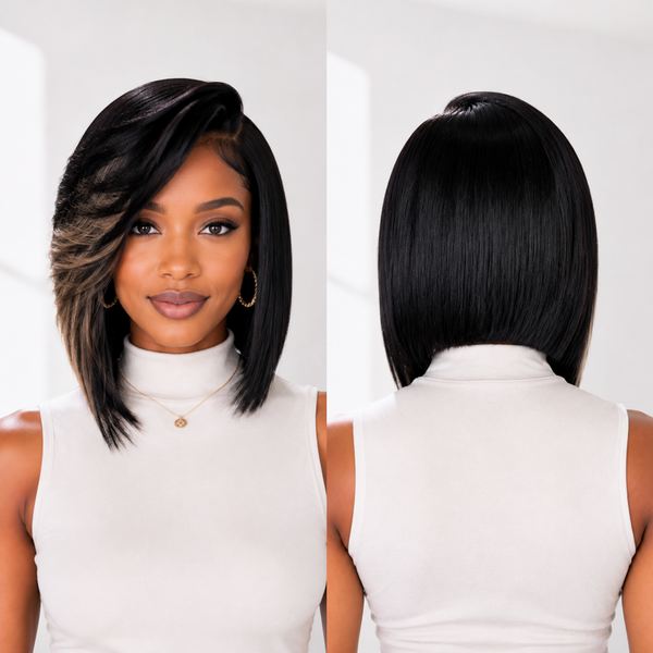 #613 Blonde Human Lace Wig Deep Wave Front Lace Bob Wig