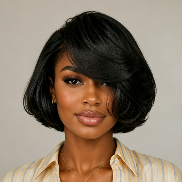 #613 Blonde Human Lace Wig Deep Wave Front Lace Bob Wig