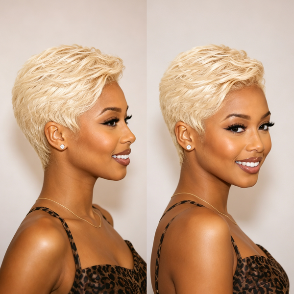 BeQueen #60 Cool Frontal Lace Wig 100% Human Hair