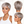 BeQueen Silver Gray Layer Cut Pixie Wig for Black Woman