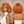 BeQueen Summer Heat Orange Loose Wave Frontal Lace Style Bob Wig