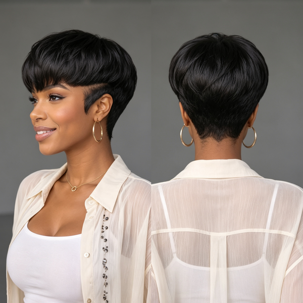 Bequeen 100% Human Hair Full Lace Wig