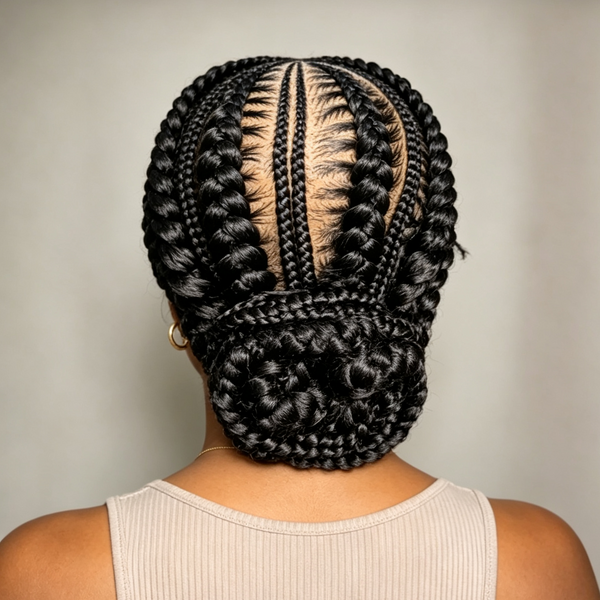 Bequeen 100% Human Hair Full lace Braided Wig