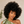 Bequeen 1B Kinky Fluffy Curly Bob Wig