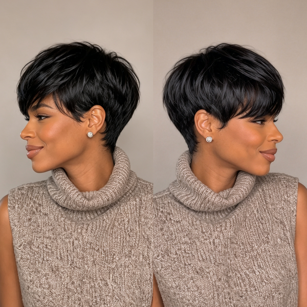 Bequeen 1B Natrual Black Sexy Topper