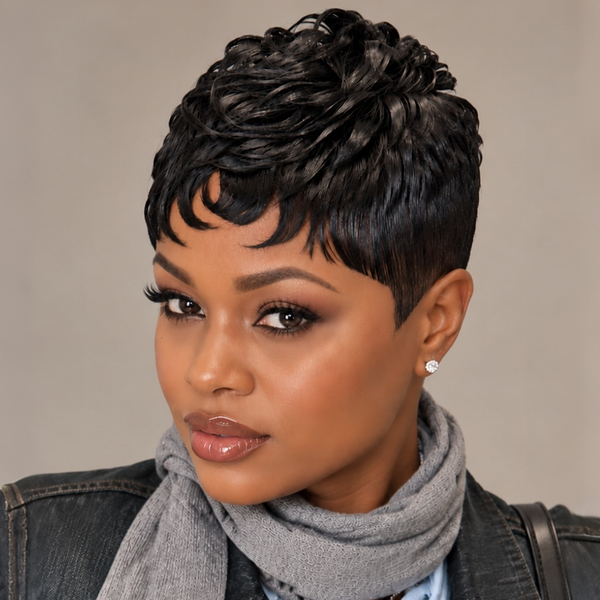 Bequeen 1B Special Made Pixie Cut Wig-2