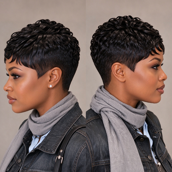 Bequeen 1B Special Made Pixie Cut Wig-2