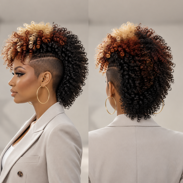 Bequeen 3 Colors Curly Machine Made Fashion Topper Unit