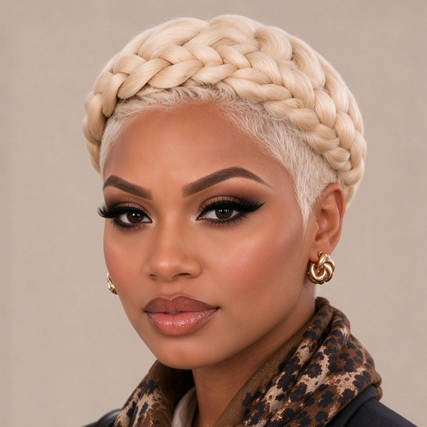 Bequeen Blonde Pixie Fashion Special Braid Full Lace Wig