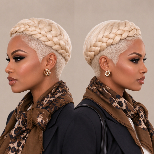 Bequeen Blonde Pixie Fashion Special Braid Full Lace Wig