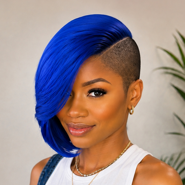 Bequeen Blue Side Part SexyTopper