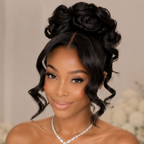 Bequeen Chic Natrual Wave Wedding Wig