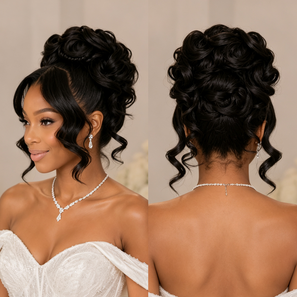 Bequeen Chic Natrual Wave Wedding Wig