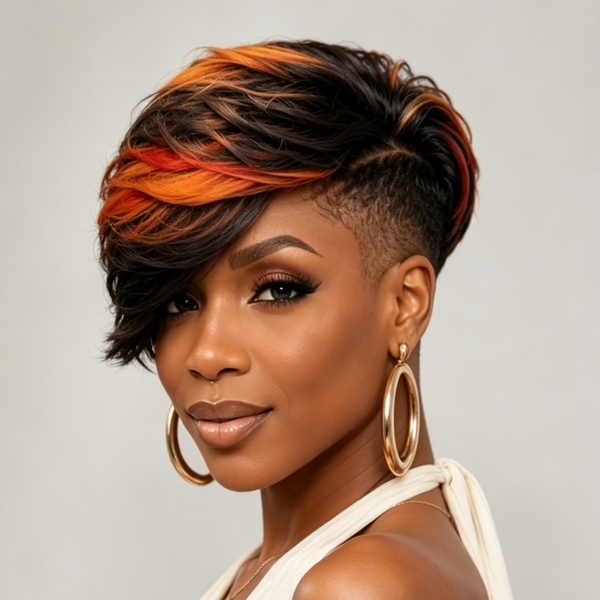 Bequeen Colorful Side Part Wave Sexy Topper