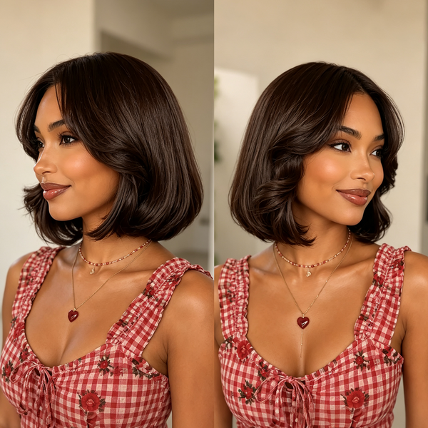 Bequeen Cute Style Brown Color Frontal Lace 100% Virgin Human Hair