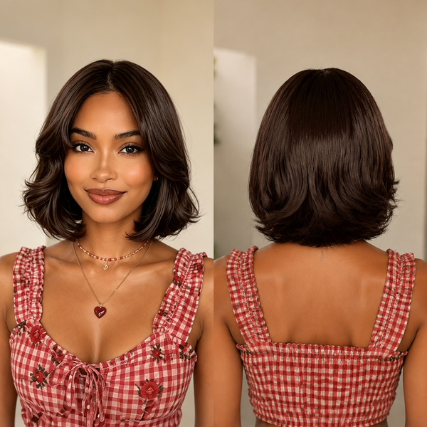 Bequeen Cute Style Brown Color Frontal Lace 100% Virgin Human Hair
