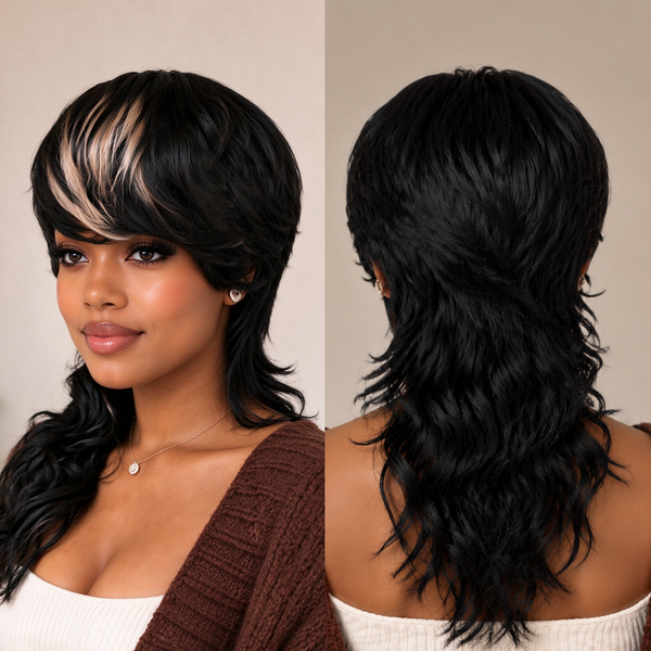 Bequeen Dragon Mullet Glueless Wig
