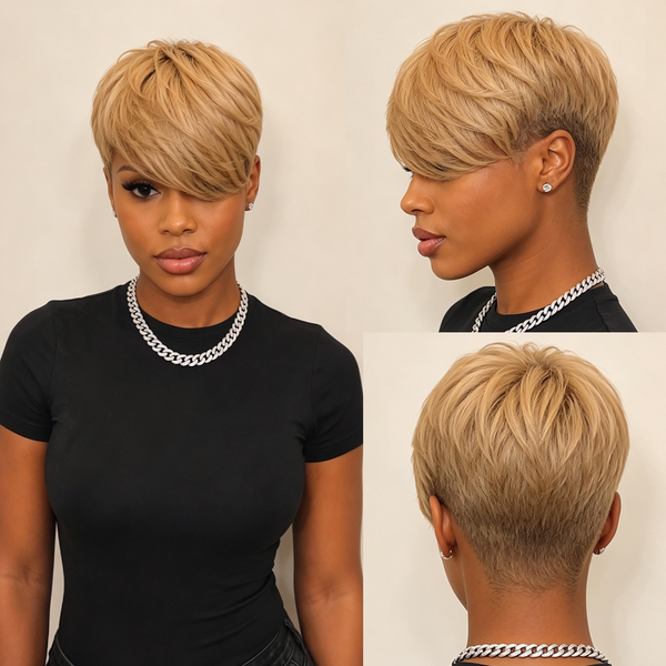 Bequeen Fashion Ash Brown Side Part Topper
