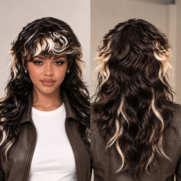 Bequeen Fashion Highlight Glueless Mullet Wig