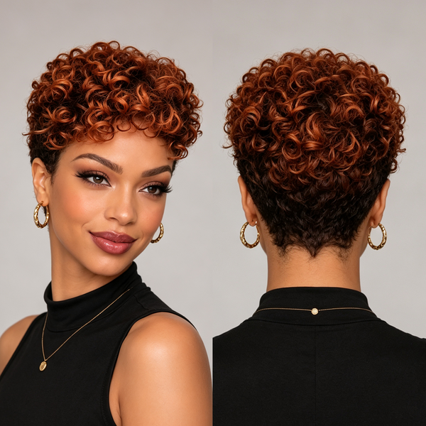 Bequeen Curly Fashion Machine Made Topper