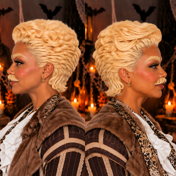 Bequeen Frontal Lace Blonde Pretty Pixie Halloween Wig Set