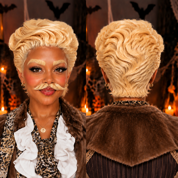Bequeen Frontal Lace Blonde Pretty Pixie Halloween Wig Set