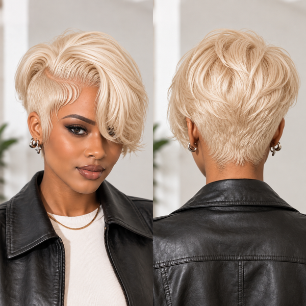 Bequeen Full Lace Side Part Pixie Wig-1