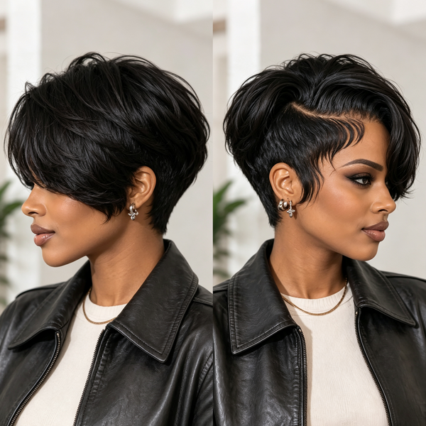 Bequeen Full Lace Side Part Pixie Wig-1
