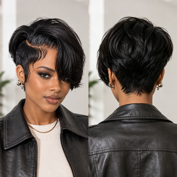 Bequeen Full Lace Side Part Pixie Wig-1