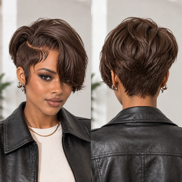 Bequeen Full Lace Side Part Pixie Wig-1