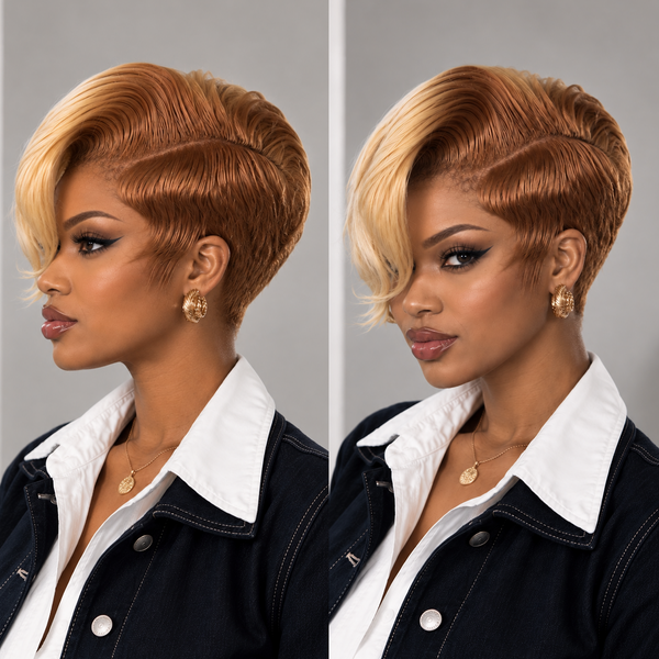 Bequeen Full Lace Side Part Pixie Wig-2
