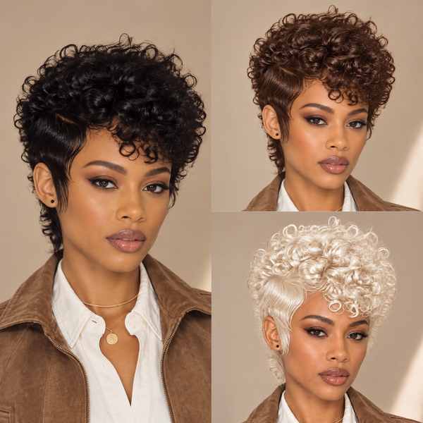 Bequeen Full Lace Special Scalp Full lace Pixie Wig-1