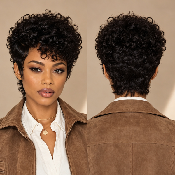 Bequeen Full Lace Special Scalp Full lace Pixie Wig-1