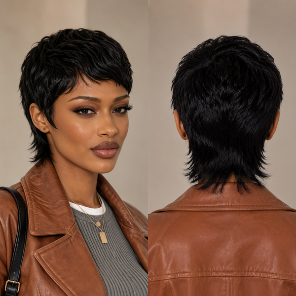 Bequeen Full Lace Special Scalp Full lace Pixie Wig
