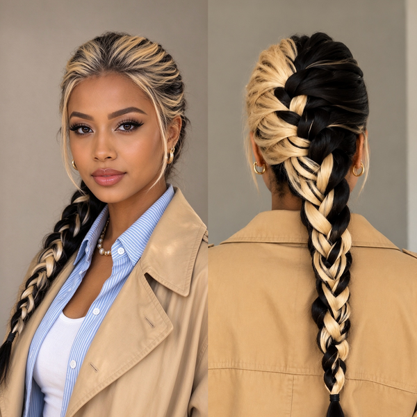 Bequeen Highlight Blonde 100% Human Hair  Braid