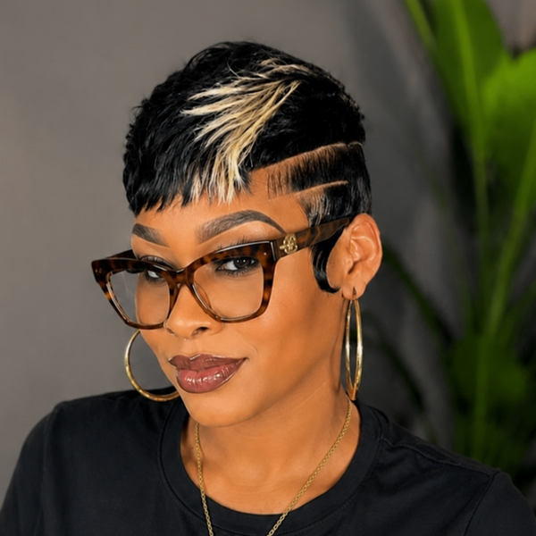 Bequeen Highlight Blonde Short Cut Pixie Wig