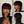 Bequeen Highlight Burgundy Color Bang Mullet Wig