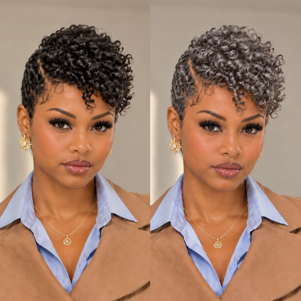 Bequeen Luxurious Customized Curl Pixie Cut Human Hair Wig