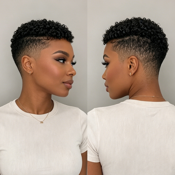 Bequeen Machine Made 1B Short Cut Fashion Topper