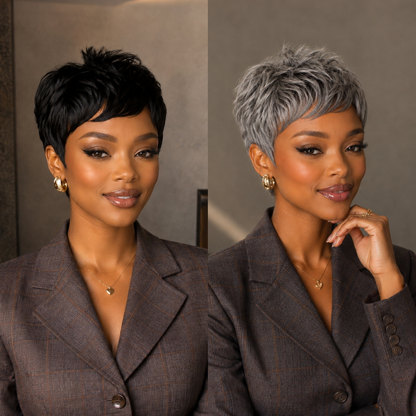Bequeen Machine Made Fashion Short Cut Pixie Wig