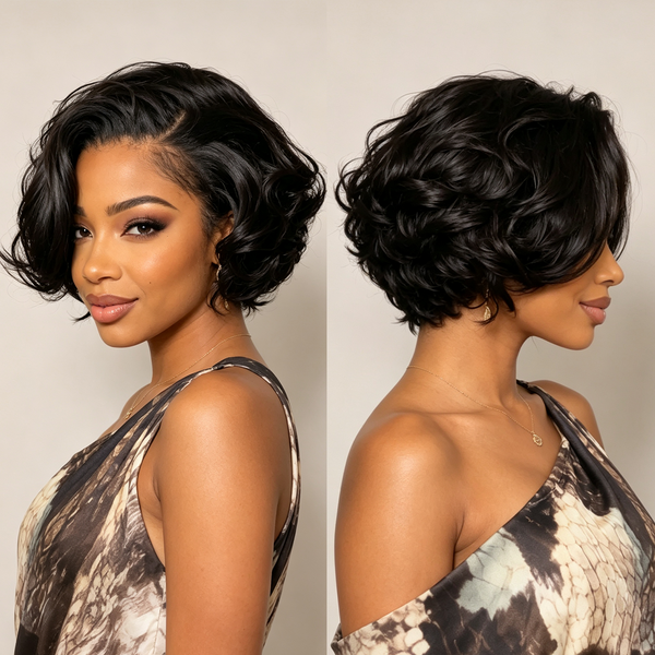 Bequeen Modern Short Cut Glueless Bob Wig