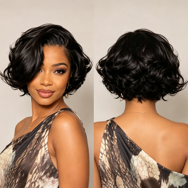 Bequeen Modern Short Cut Glueless Bob Wig