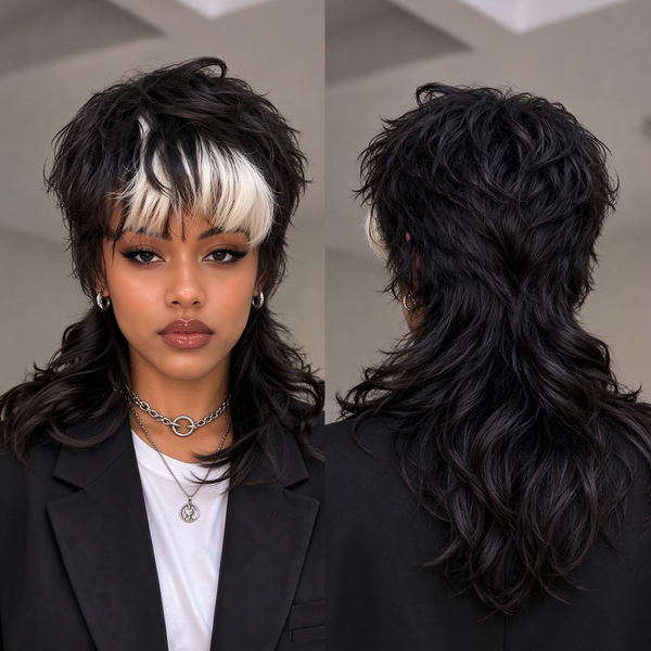 Bequeen Mullet Fashion Highlight Glueless Wig