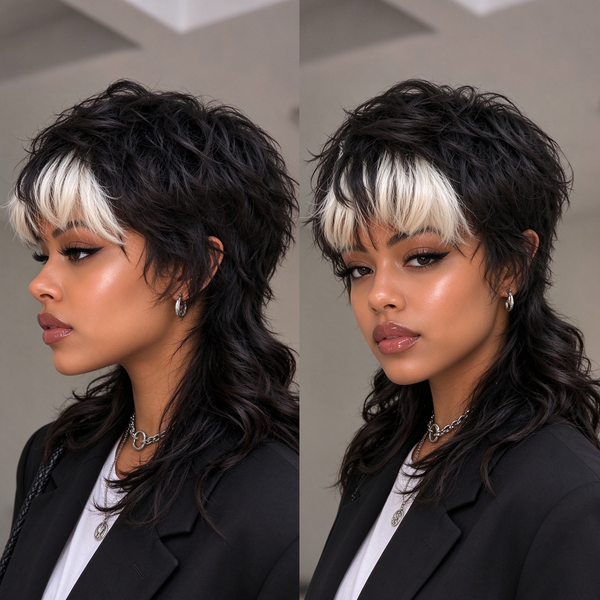Bequeen Mullet Fashion Highlight Glueless Wig